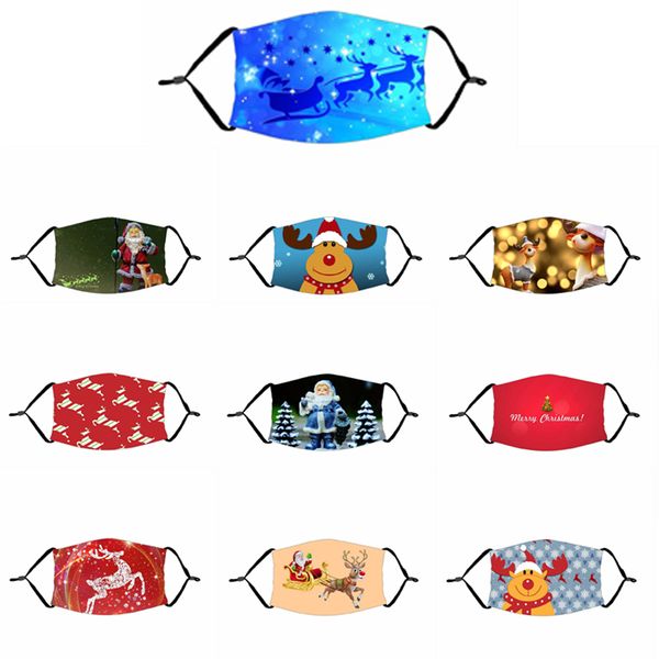 

многоразовые для взрослых дети 3d fun защитного рождество рот маски марк ткани маски для лица моющегося hip hop party маски