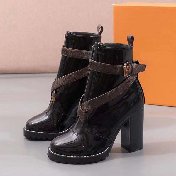 

fashion leather star women shoes woman leather short autumn winter ankle fashion women boots 04 l220 078, Black