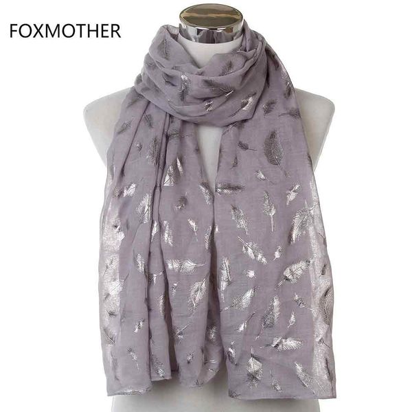 

ladies color scarves shipping for brand yellow new shiny purple foil feather fashionable white bronzing silver womens imogo ce2007, Blue;gray
