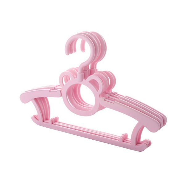 

10pcs children clothes hanger multifunction non-slip drying baby home telescopic
