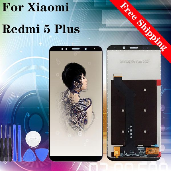 

5.99" lcd for xiaomi redmi 5 plus lcd display touch screen digitizer assembly replacement black white