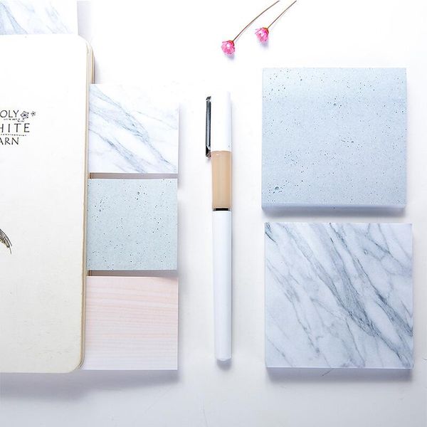 

marble color memo pads notes self adhesive memo pad sticky notes school office home notepads lx2947