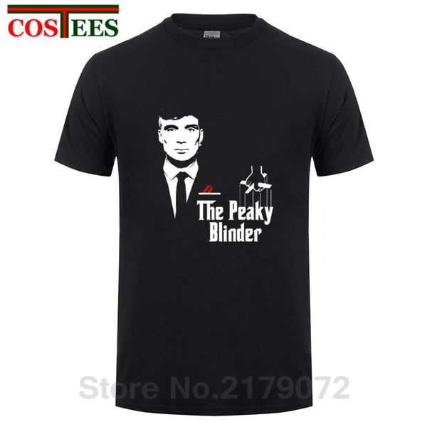 

sport 2019 new design brand clothing by order of the peaky blinders t shirt men god father shelby bros t-shirt black white navy tshirt