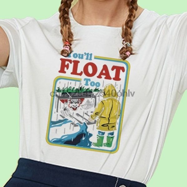 

funny scared series apparel clown joker - you'll float too t shirt sizes xs-2xl