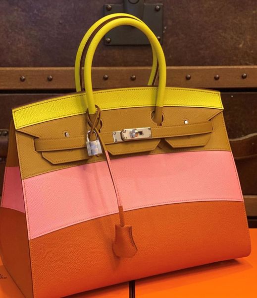 

whosale fully handmade design reainbow briikin handbag,wax thread, fast delivery,other designs visit web,contact me for details