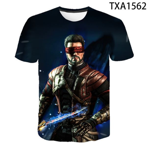 

new mortal kombat clothing street trend fun wild 3d print shirts hippie aesthetic horror men clothing