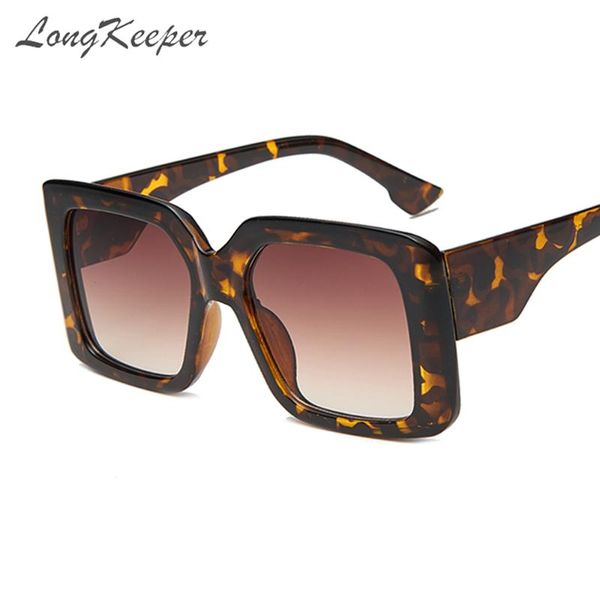 

longkeeper oversized square sunglasses women 2020 ladies fashion sun glasses gradient lens vintage shades oculos feminino, White;black