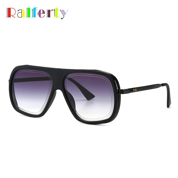 

ralferty oversized men sunglasses sun glasses square male gafas de sol female sunglasses for men women shades c2672, White;black