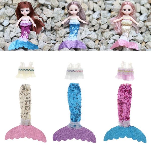 

5 set doll clothes and accessories wedding party casual dress fashion accessories for 1/12 doll dress up