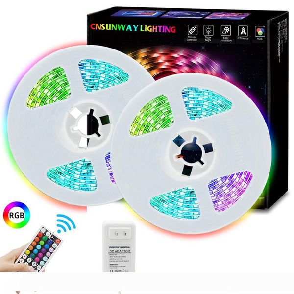 

5m rgb led strip smd 5050 150 led strip light + 44 keys rf remote+with bluetooth app+12v 3a power supply ing