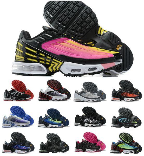 

2020 plus 3 tuned air mens tn running shoes white black red bright ceramic chaussures tuned tn requin triple white obsidian womens sneakers