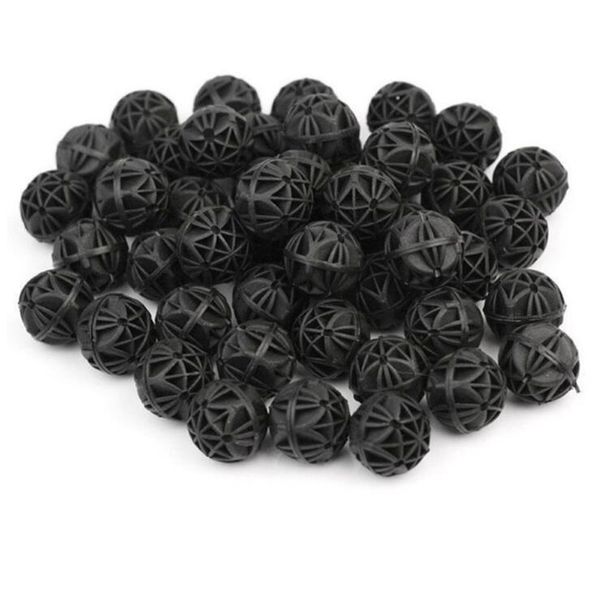 

stock 16mm 26mm 36mm 46mm 56mm 76mm fish tank aquarium ponds biochemical ball with filter cotton bio media purify water balls