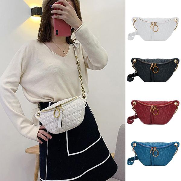 

ocardian 2020 new fashion neutral outdoor zipper canvas messenger bag sport chest bag waist teenager girls chest o30