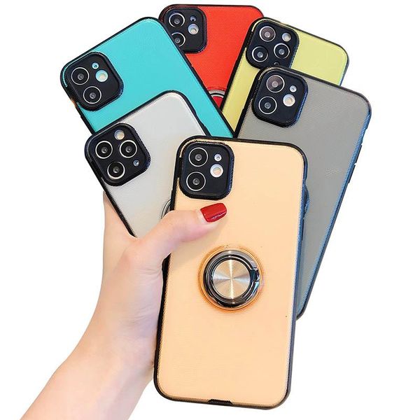 

phone case with ring bracket for iphone 8 7 plus se 11pro max tpu mobile phone case