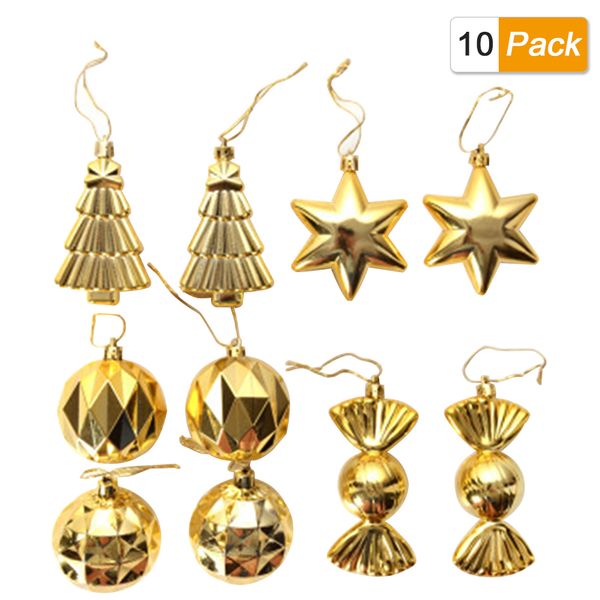 

10pcs hanging balls cute home christmas tree decorations craft gift box festival