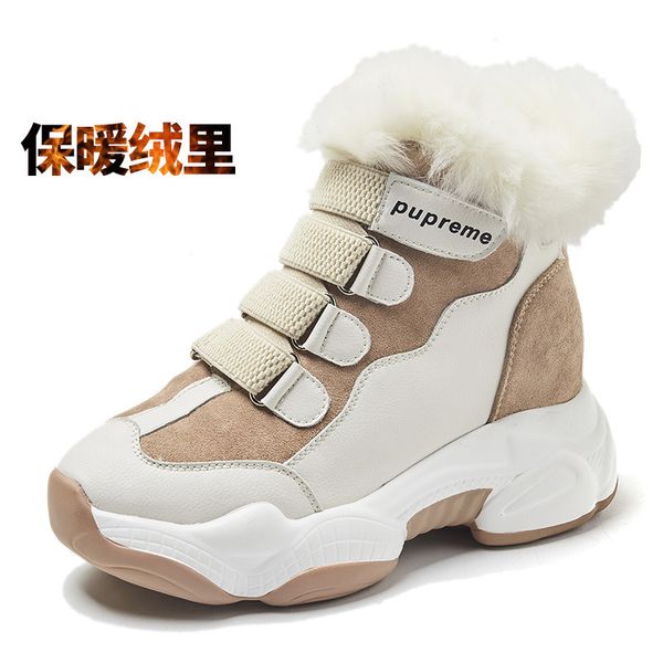 

snow boots casual boots women winter 2020 warm ankle damen botas chaussure femme zapatos mujer scarpe donna, Black