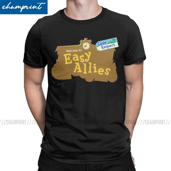

animal allies t-shirt men animal crossing new leaf game novelty tee shirt short sleeve t shirt birthday present clothes