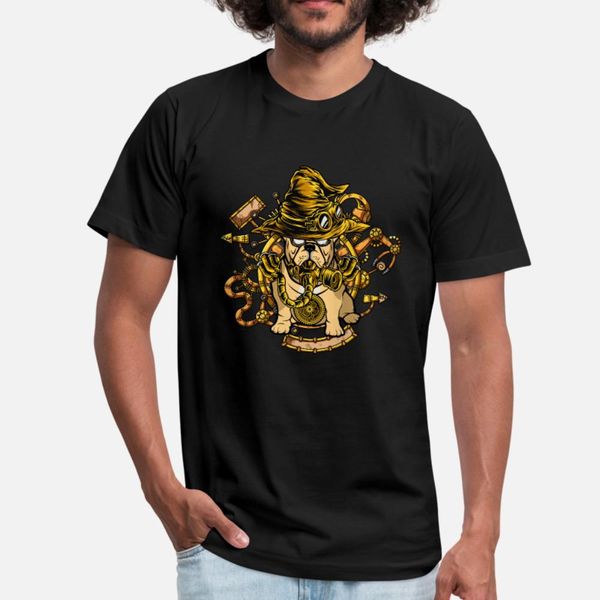 

steampunk steam french bulldog frenchie dog retro t shirt men designing 100% cotton s-xxxl unique fit new fashion spring autumn kawaii