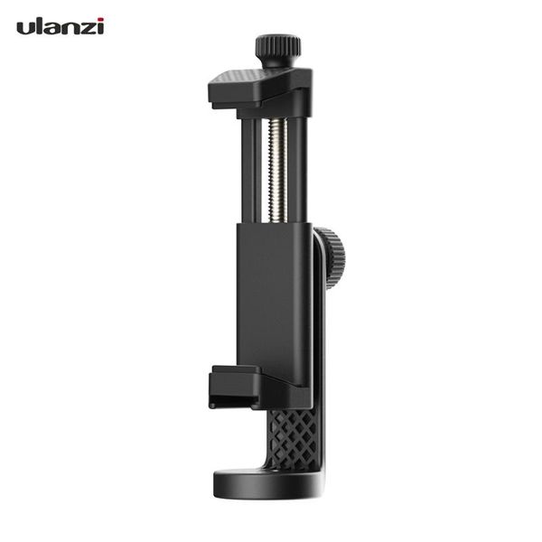 

ulanzi video phone clamp holder 360Â° rotatable horizontal vertical shooting with cold shoe universal 1/4 mounting pgraphy