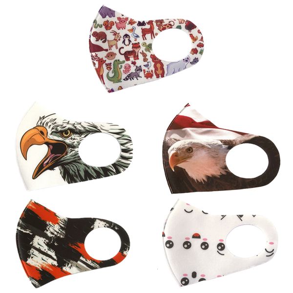 

fashion cartoon protective face masks anti dust reusable washable breathable ear-hook type waterproof thin mask