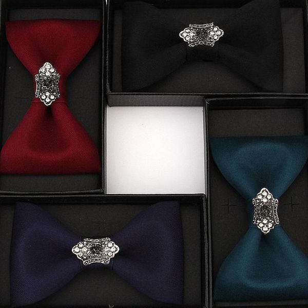 

wedding bow tie fashion men's groom cocktail party banquet accessories trendy crystal cotton business bowtie hand-made gifts, Blue;purple