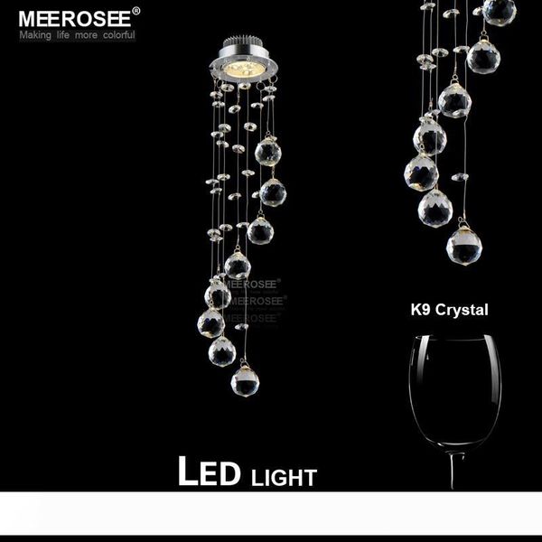 

3 watt led crystal chandelier light fixture spiral crystal lustre lamp crystal light for aisle hallway porch staircase lighting