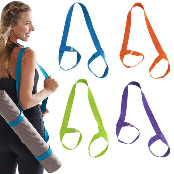 

новый yoga mat ремень пояс регулируемый спортивный sling плечевой ремень для переноски пояса упражнение stretch фитнес упругие йога