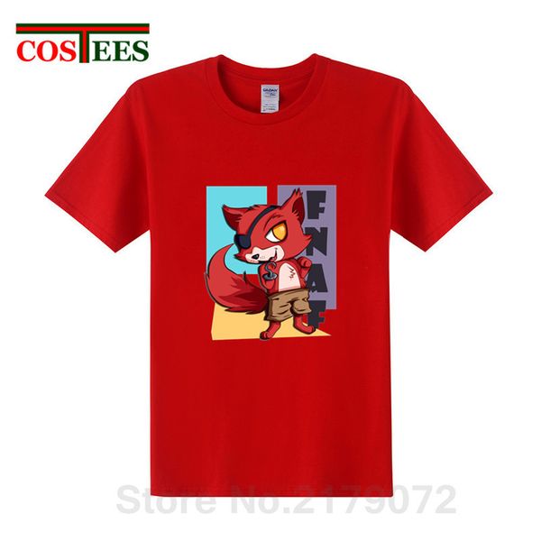 

foxy fnaf freddy футболка мужчины 2019 новые летний хип-хоп футболки плюшевого foxy тенниски подростков дети марка одежда мальчики городской