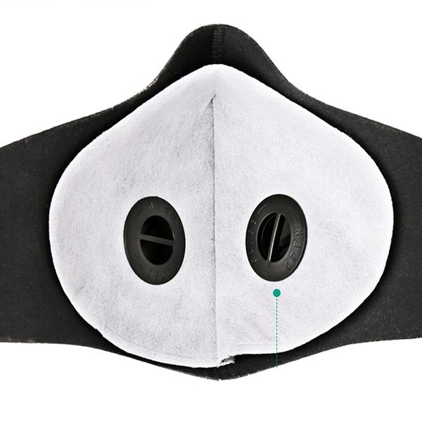 

anti haze dust face mask activated carbon cotton face maskspm2.5 anti-dust reusable fabric mask with filters inside
