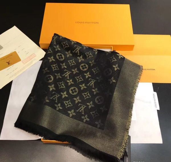 

l̴ouis v̴uittonhigh qualtiy luxury fashion scarf women pashmina size 140x140cm silk scarf design scarves for women with no box, Blue;gray