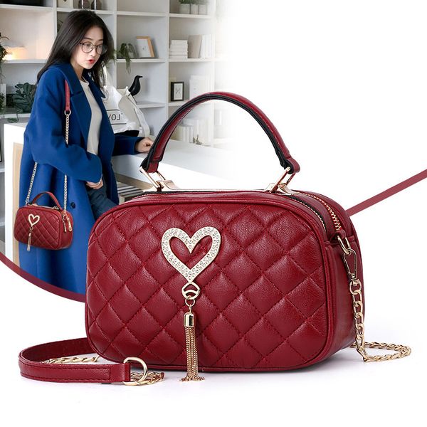 

fashion plaid flap handbag women small tote bag for phone tassel chain shoulder bag woman purses and handbags ladies sling