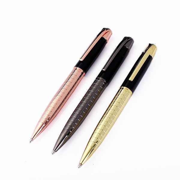 

1.0mm creative metal luxury ball point pen black ink business signatue writing ball pen gift office supplies 03763, Blue;orange