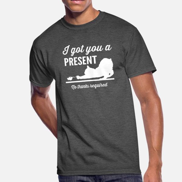 

cat cat got you a present no thanks required t shirt men printing 100% cotton o neck pattern famous breathable summer style outfit shirt