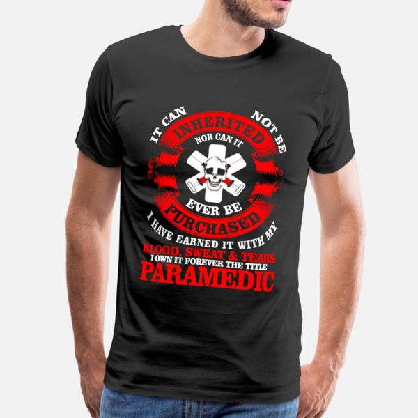 

i own it forever the title paramedic t shirt men knitted cotton size s-3xl novelty crazy breathable summer style slim shirt