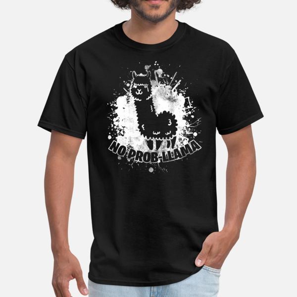 

lama t shirt men customized 100% cotton round neck cool graphic comfortable spring autumn unique shirt