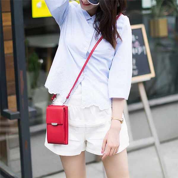 

women flap touch screen phone shoulder bag female mini crossbody bags fashion clutch bag wallets