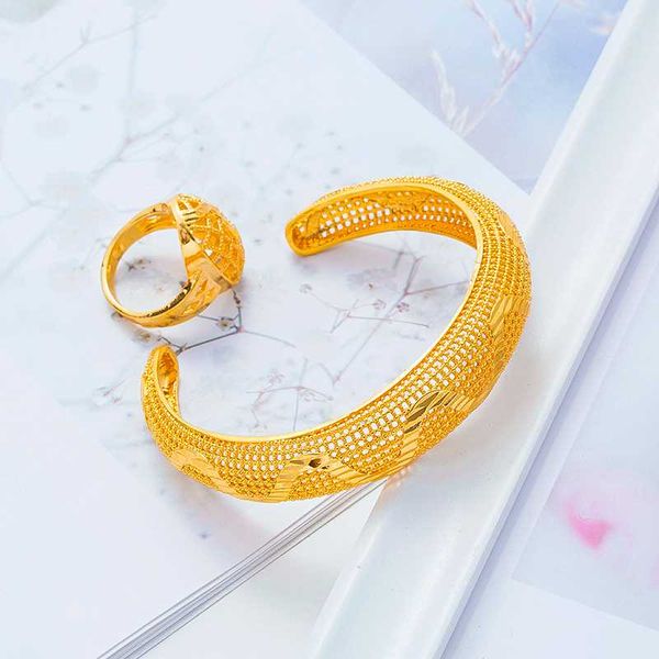 

dubai bangles for women with ring set ethiopian/france/african/dubai bride bracelets jewelry gifts, Black