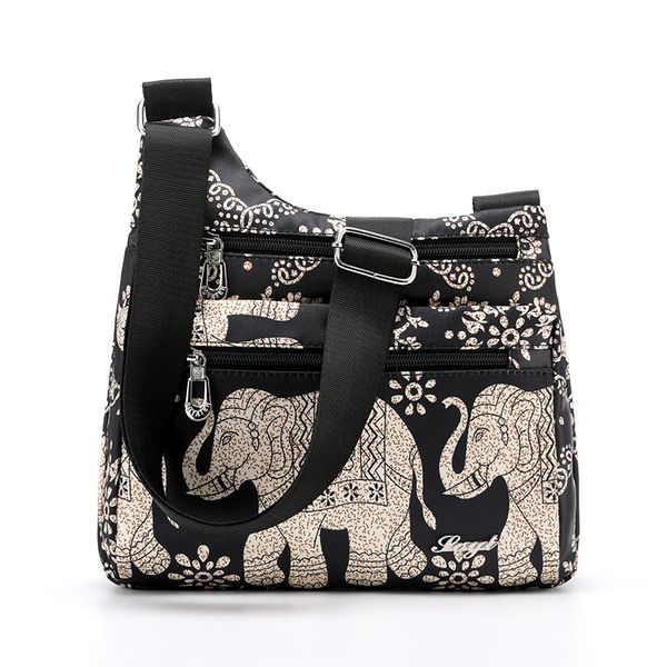 

woman waterproof nylon flowers bag shoulder bags for woman 2020 summer new messenger bag female crossbody handbag bolsa