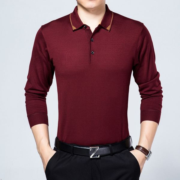 

men's sweaters autumn casual turn-down collar cashmere sweater men wool long sleeve pullover shirts with pocket xxl, White;black