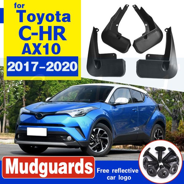 

car accessories for toyota c-hr chr 2017-2020 2018 2019 4pcs mud flaps splash guards fender mudguard kit mud flap splash guards