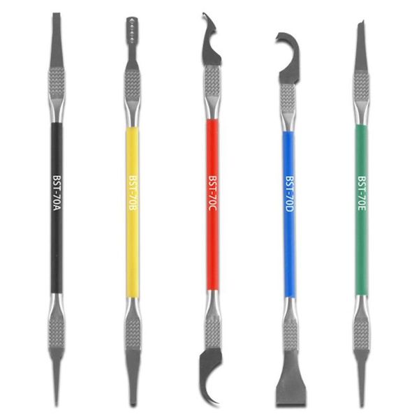 

5pcs ic chip repair thin blade stainless steel cpu remover bga maintenance tool glue remover phone chip shovel tools