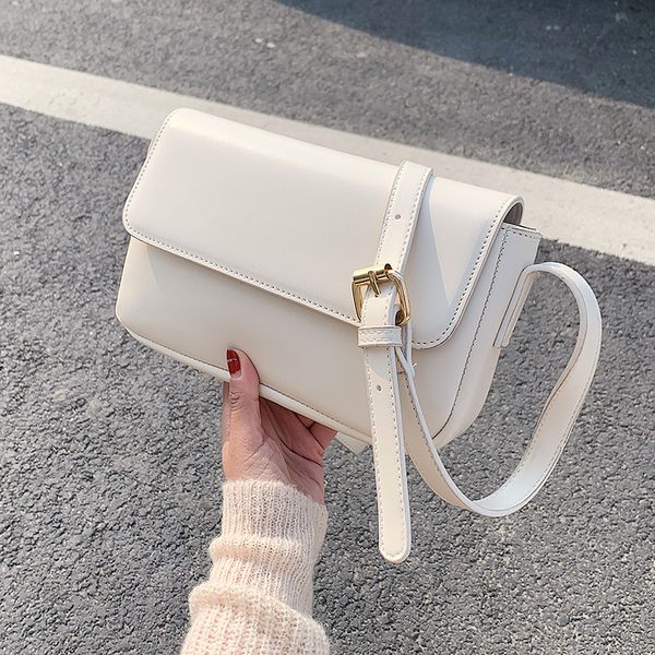 

простая кожа pu crossbody сумка для женщин 2020 сплошного цвета плеча сумки женщина крест тело сумки для путешествий