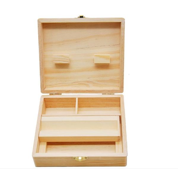 Neue Holz-Aufbewahrungsbox, Kiefern-Set, Aufbewahrungsbox, Hand-Zigaretten-Werkzeugkiste