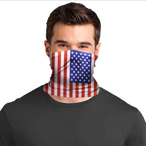 

американские флаги полосатого star половина шарф trump мода маска для лица дышащих шарфов детские взрослые шарф пыл маской e81301, Blue