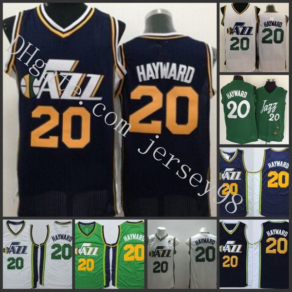 

utahjazzmen # 20gordon hayward green men green jersey, Black