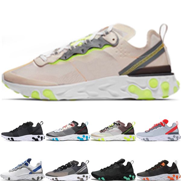 

ing men women react element 87 55 running shoes light orewood brown metalic gold royal tint sail solar red sneakers chaussures