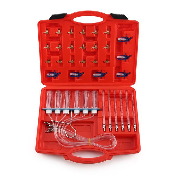 

6 cylinder crude oil injector flow test meter adaptor set common rail tool kit