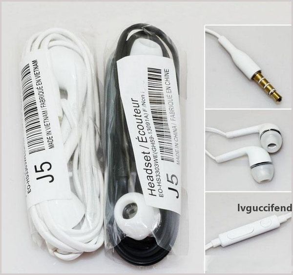 

a good quality earphone j5 3.5mm in-ear headphones headset with mic and remote tpe for samsung galaxy s4 s5 s6 s7 s8 note 7 8 smart phone