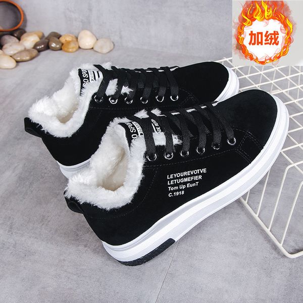 

new 2020 fashion boots women elastic ankle pig suede brogue boot genuine leather quality brand lady shoes handmade, Black
