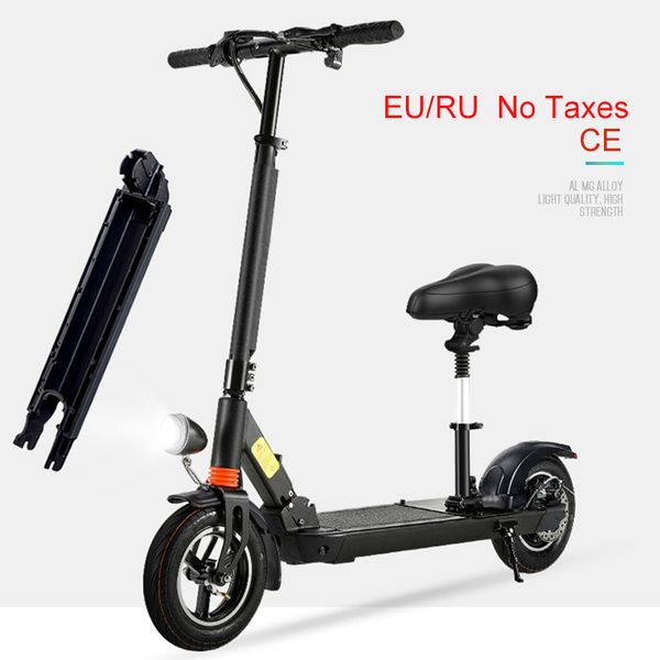 

js 48v 500w motor scooter 10 inch electric scooter with seat electric foldable skateboard longboard electric kick scooter